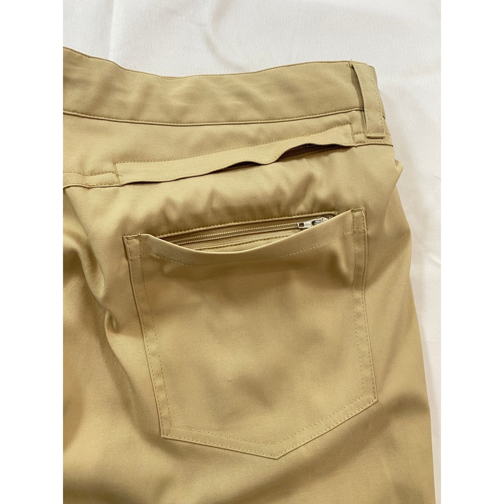 Brooks Brothers Mens 36x32 Performance 5-Pocket Pants Khaki Tan Stretch Straight - Picture 7 of 16